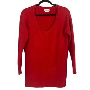 Lovers + Friends V neck red sweater